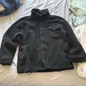 Men’s Black Sherpa Jacket